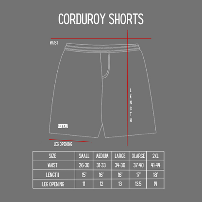 BTA CORDUROY SHORTS